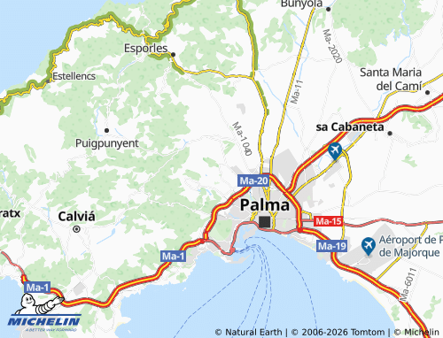 MICHELIN Son Roca map - ViaMichelin