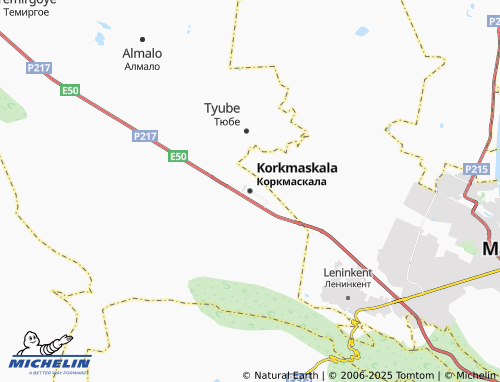 MICHELIN Korkmaskala map - ViaMichelin