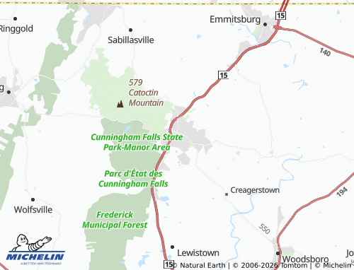 Carte MICHELIN Thurmont - ViaMichelin