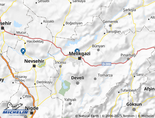 MICHELIN Kocasinan map - ViaMichelin