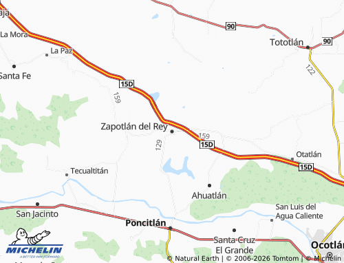 MICHELIN Zapotlán del Rey map - ViaMichelin