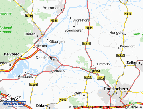Mapa MICHELIN Achter-Drempt - ViaMichelin