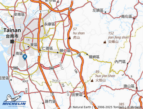 MICHELIN Guanmiao District map - ViaMichelin