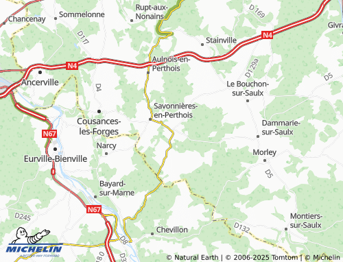 Mappa MICHELIN Juvigny-en-Perthois - ViaMichelin