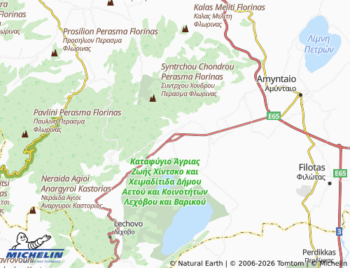 Carte MICHELIN Aetos - ViaMichelin