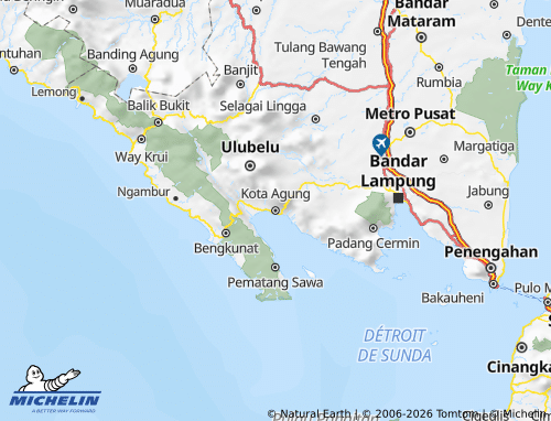 MICHELIN Tanggamus map - ViaMichelin