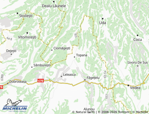 MICHELIN-Landkarte Topana - ViaMichelin