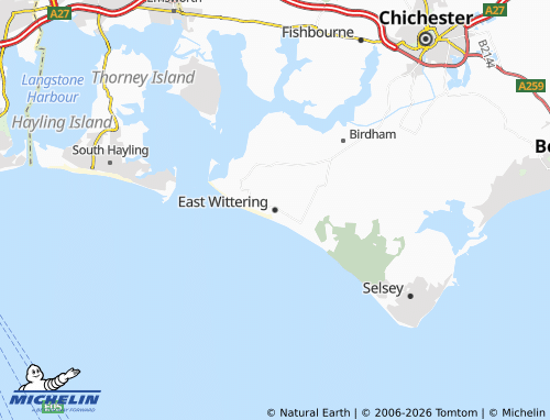 MICHELIN East Wittering map - ViaMichelin