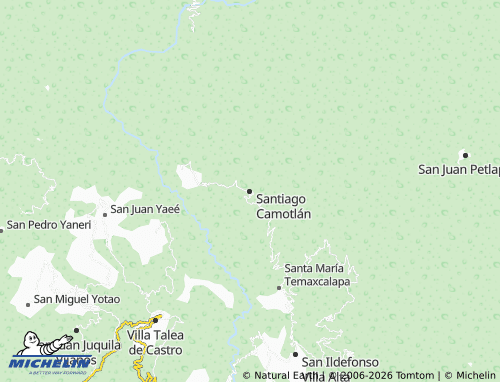 MICHELIN Santiago Camotlán map - ViaMichelin