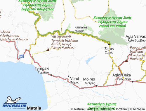 Mapa MICHELIN Kalochorafitis - ViaMichelin