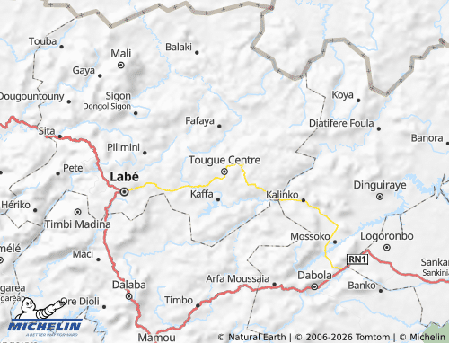 MICHELIN Tougue map - ViaMichelin