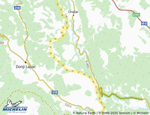 MICHELIN Ostrovica map - ViaMichelin