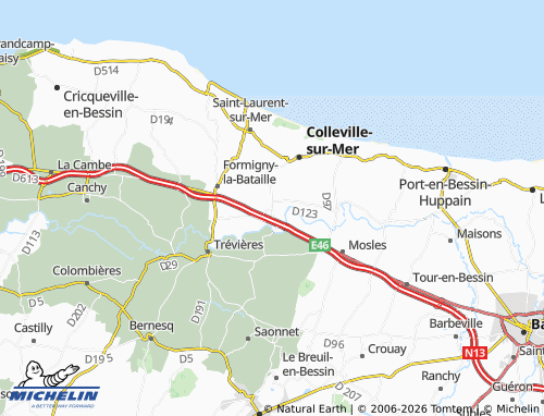 MICHELIN Surrain map - ViaMichelin