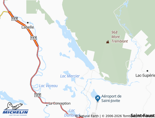 Mappa MICHELIN Lac-Tremblant-Nord - ViaMichelin