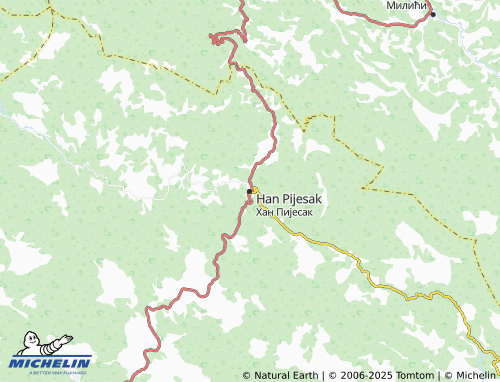 Kaart MICHELIN Han Pijesak - ViaMichelin