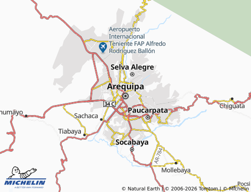 Mappa MICHELIN Arequipa - ViaMichelin