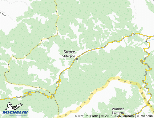 Carte MICHELIN Strpce - ViaMichelin