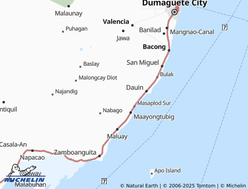MICHELIN Malongcay Dacu map - ViaMichelin