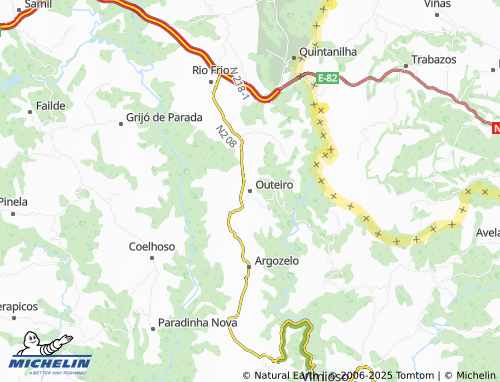 Mappa MICHELIN Outeiro - ViaMichelin