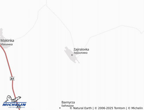 MICHELIN Zauralovka map - ViaMichelin
