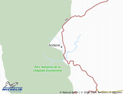 MICHELIN-Landkarte Andaraí - ViaMichelin