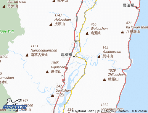 MICHELIN Ruisui Township map - ViaMichelin