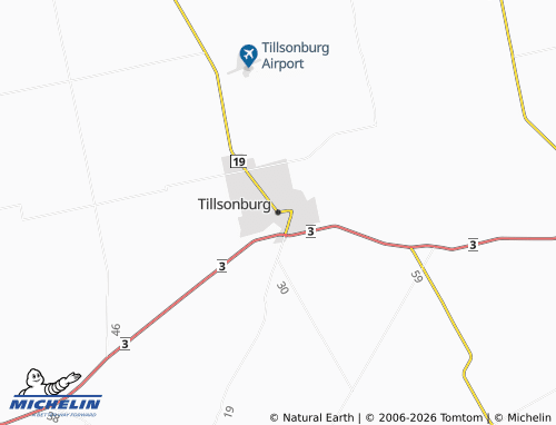 Kaart MICHELIN Tillsonburg - ViaMichelin