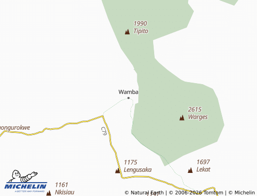 Mappa MICHELIN Wamba - ViaMichelin