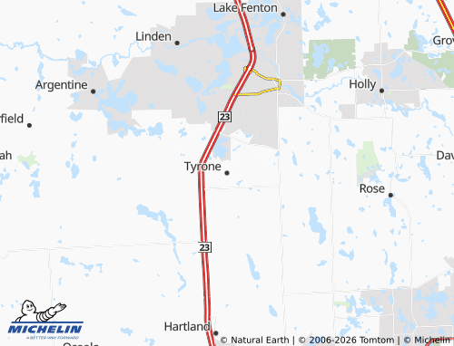 Mappa MICHELIN Tyrone - ViaMichelin