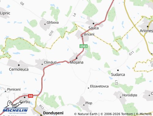 MICHELIN Moșana map - ViaMichelin