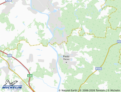 Carte MICHELIN Granit SNT - ViaMichelin