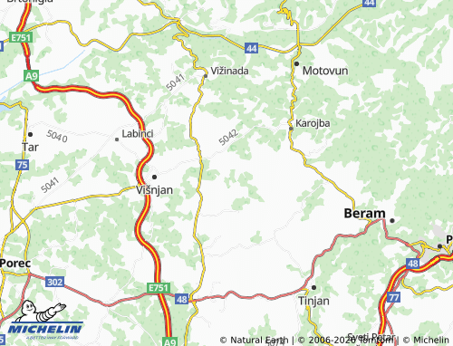 Carte MICHELIN Prašćari - ViaMichelin