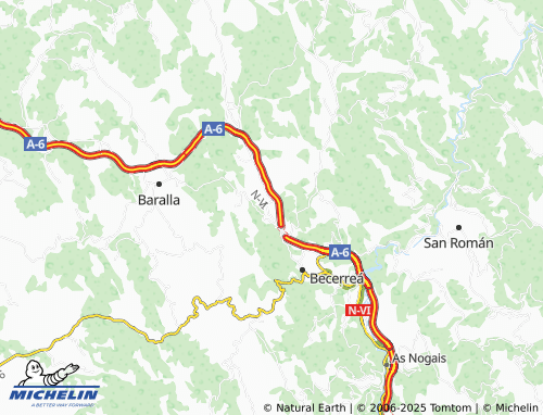 MICHELIN Furco (San Xoán) map - ViaMichelin
