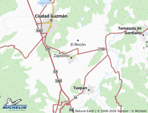 Mapa MICHELIN Capulines Norte - ViaMichelin