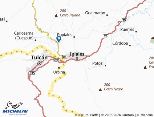 Carte MICHELIN Ipiales - ViaMichelin
