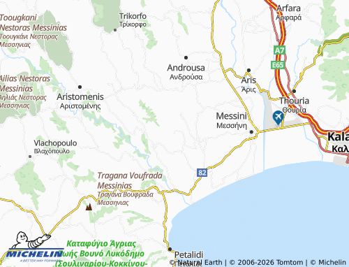MICHELIN Lefkochora map - ViaMichelin