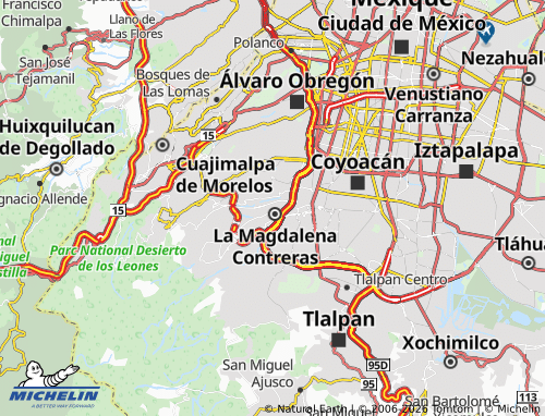 Kaart MICHELIN Miguel Hidalgo - ViaMichelin