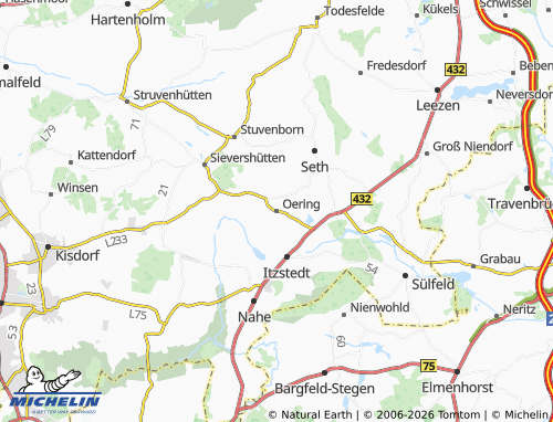 MICHELIN Oering map - ViaMichelin