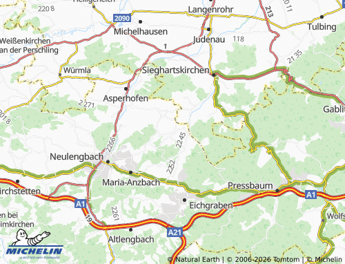MICHELIN Starzing map - ViaMichelin