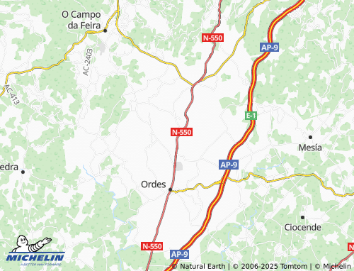 MICHELIN Leira (Santa María) map - ViaMichelin