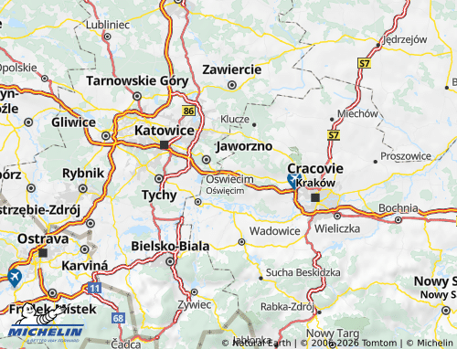 Carte MICHELIN Chrzanowski - ViaMichelin
