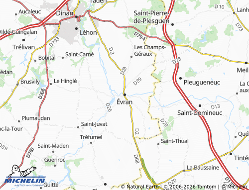 Mappa MICHELIN Évran - ViaMichelin