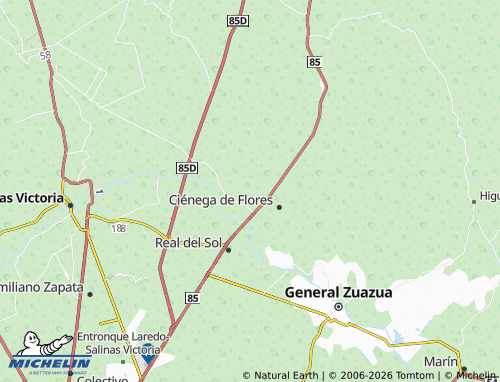 MICHELIN Privadas del Valle map - ViaMichelin