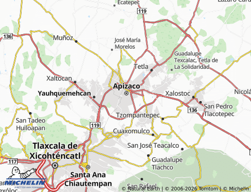 MICHELIN Benito Juárez map - ViaMichelin