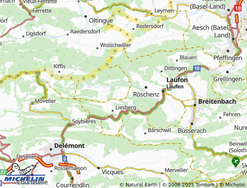 MICHELIN Nieder-Huggerwald map - ViaMichelin