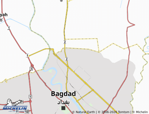 Mappa MICHELIN al-Sha'b al-Janoubiyyah - ViaMichelin