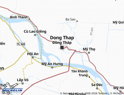 MICHELIN Dong Thap map - ViaMichelin