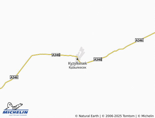 MICHELIN Kyzylkesek map - ViaMichelin