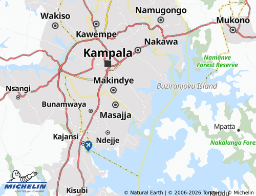 MICHELIN Konge map - ViaMichelin