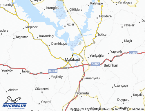 MICHELIN-Landkarte Malabadi - ViaMichelin